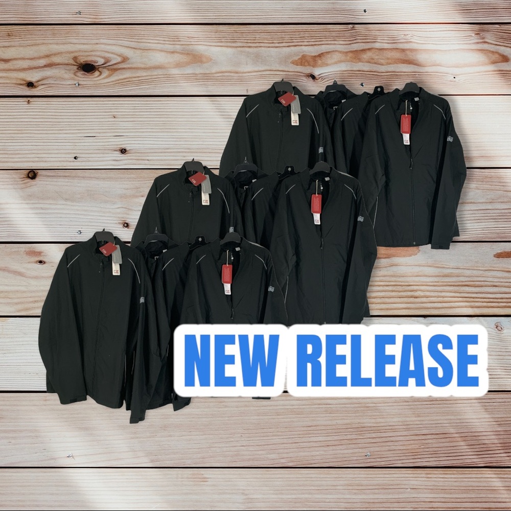 *NEW* CUTTER & BUCK  MENS WIND RESISTANT BREATHABLE Golf Jacket,